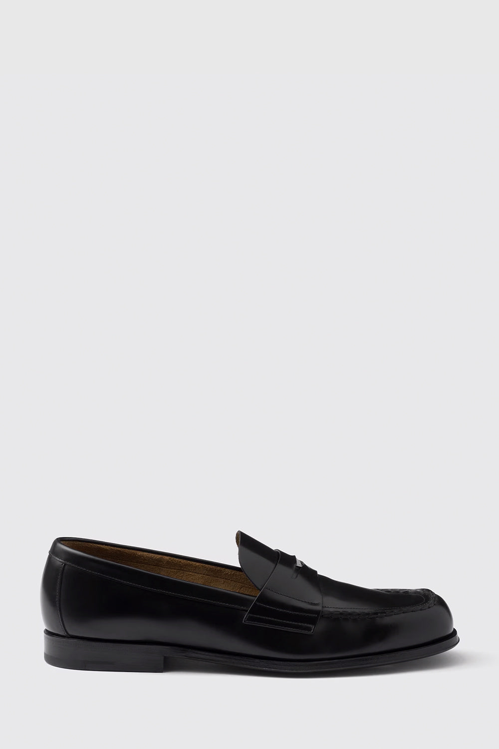 Brushed Leather Loafers 25 mm