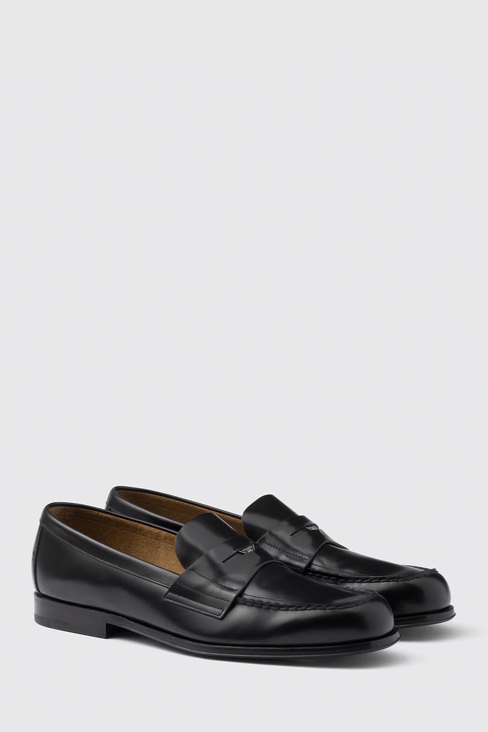 Brushed Leather Loafers 25 mm