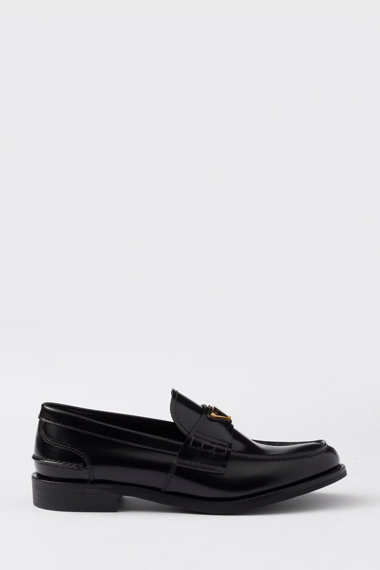 Brushed Leather Loafers