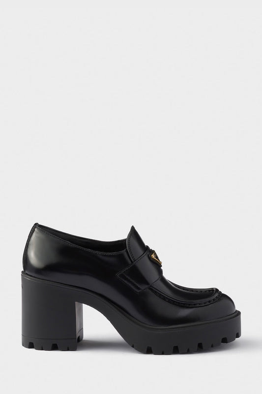 Brushed Leather Loafers