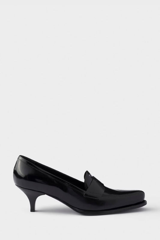Brushed Leather Loafers