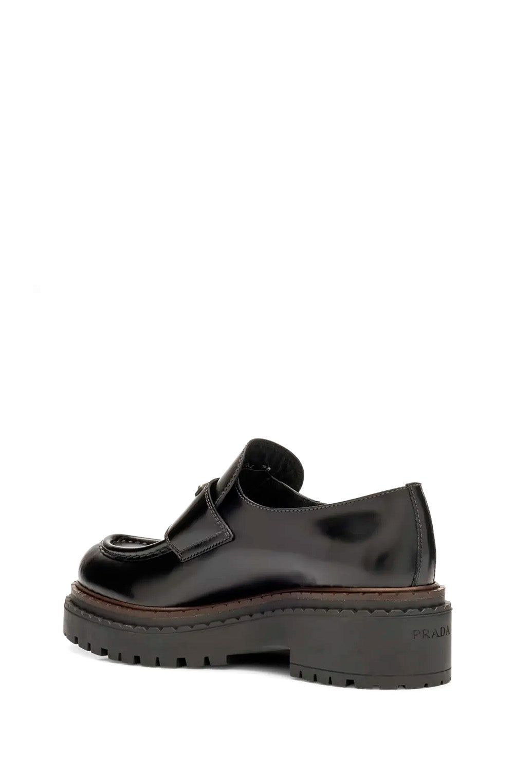 Chocolate Calfskin Platform Loafers