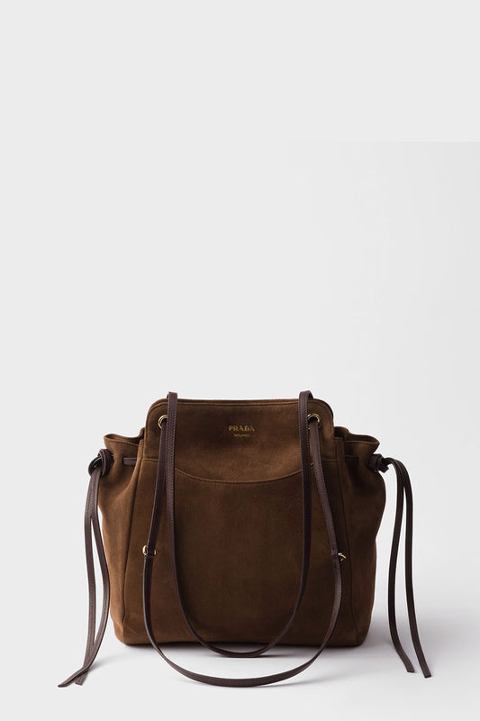 Carry Medium Suede Tote Bag