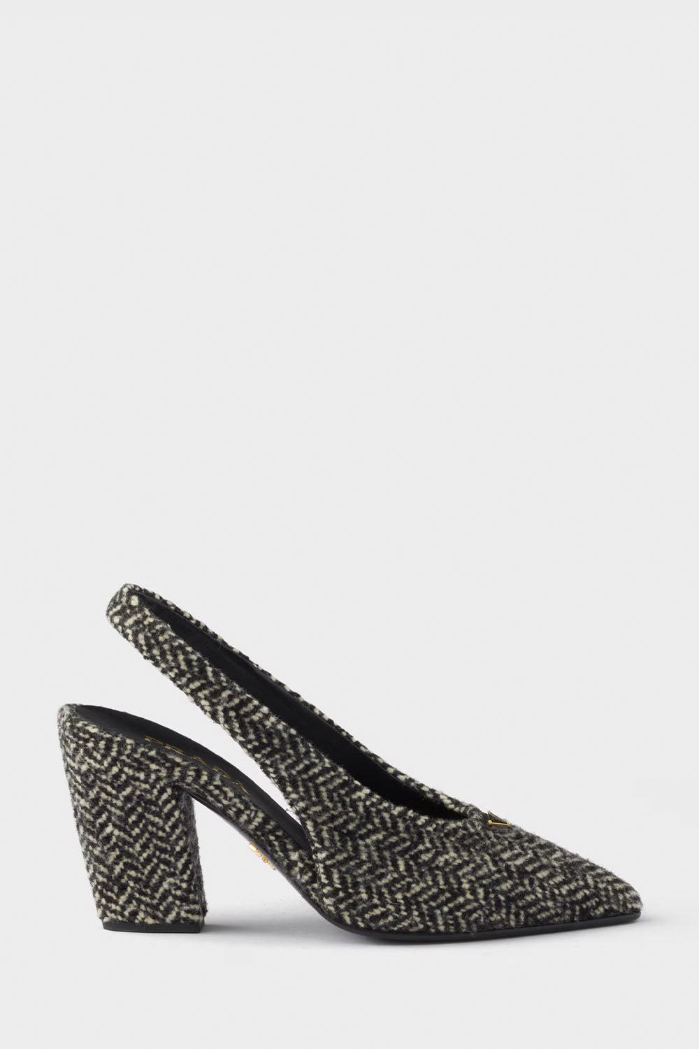 Chevron Slingback Pumps