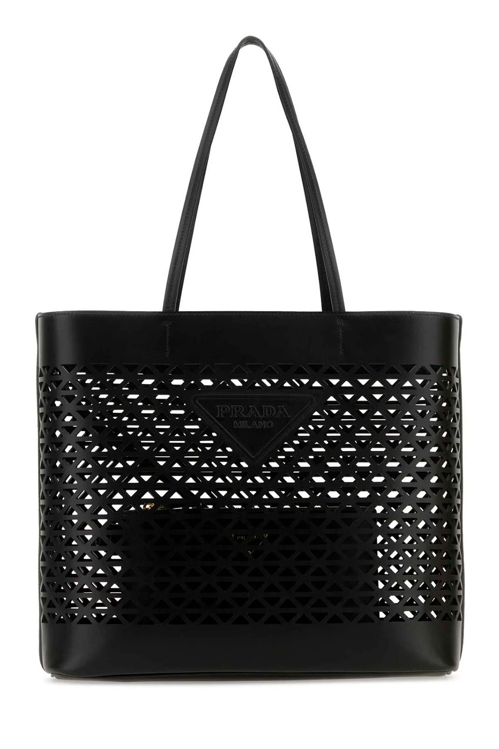 Large Perforated Leather Tote Bag