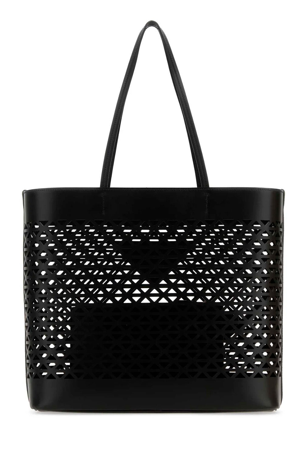 Large Perforated Leather Tote Bag