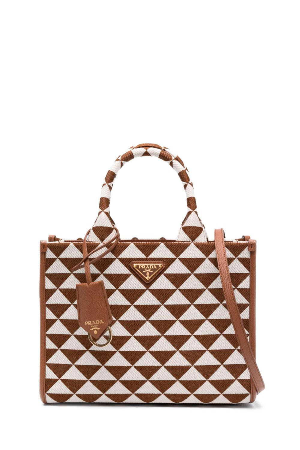 Small Jacquard Triangle Handbag