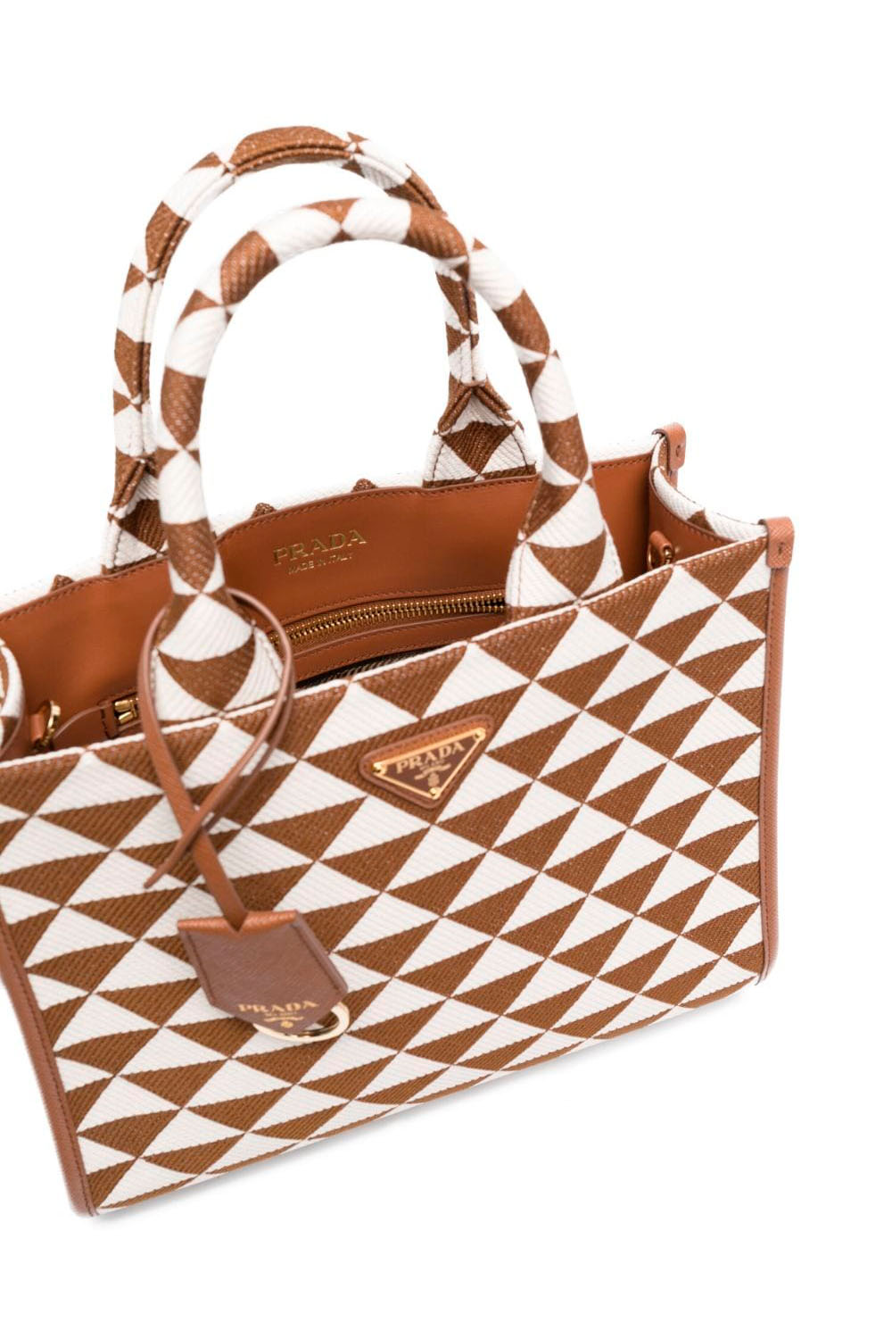 Small Jacquard Triangle Handbag