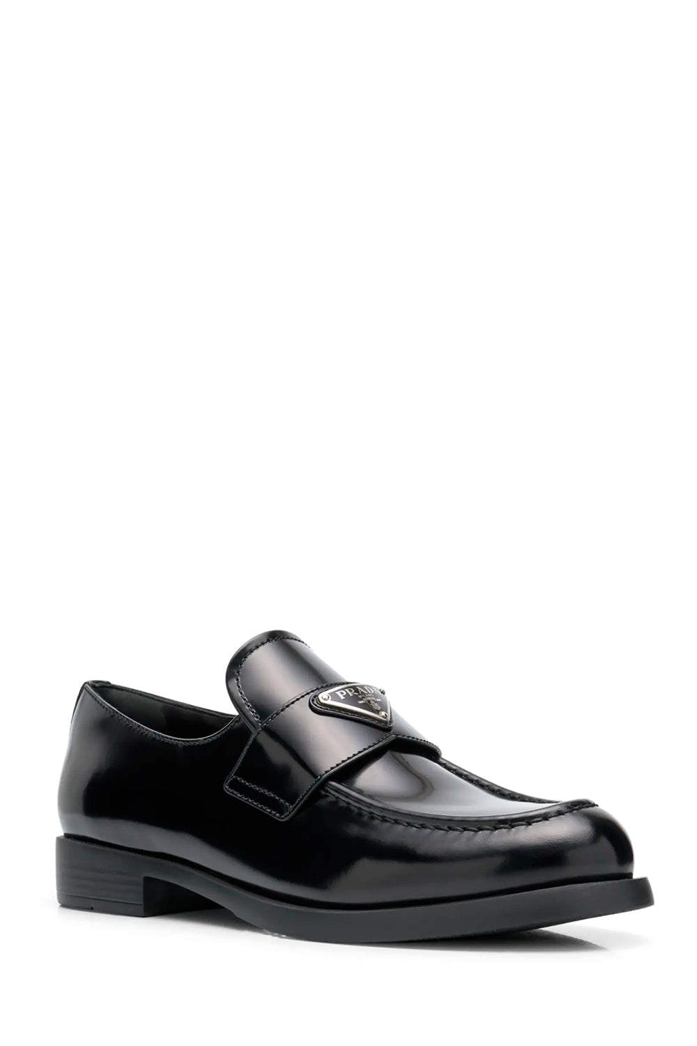 Leather Slip-On Flat Loafers