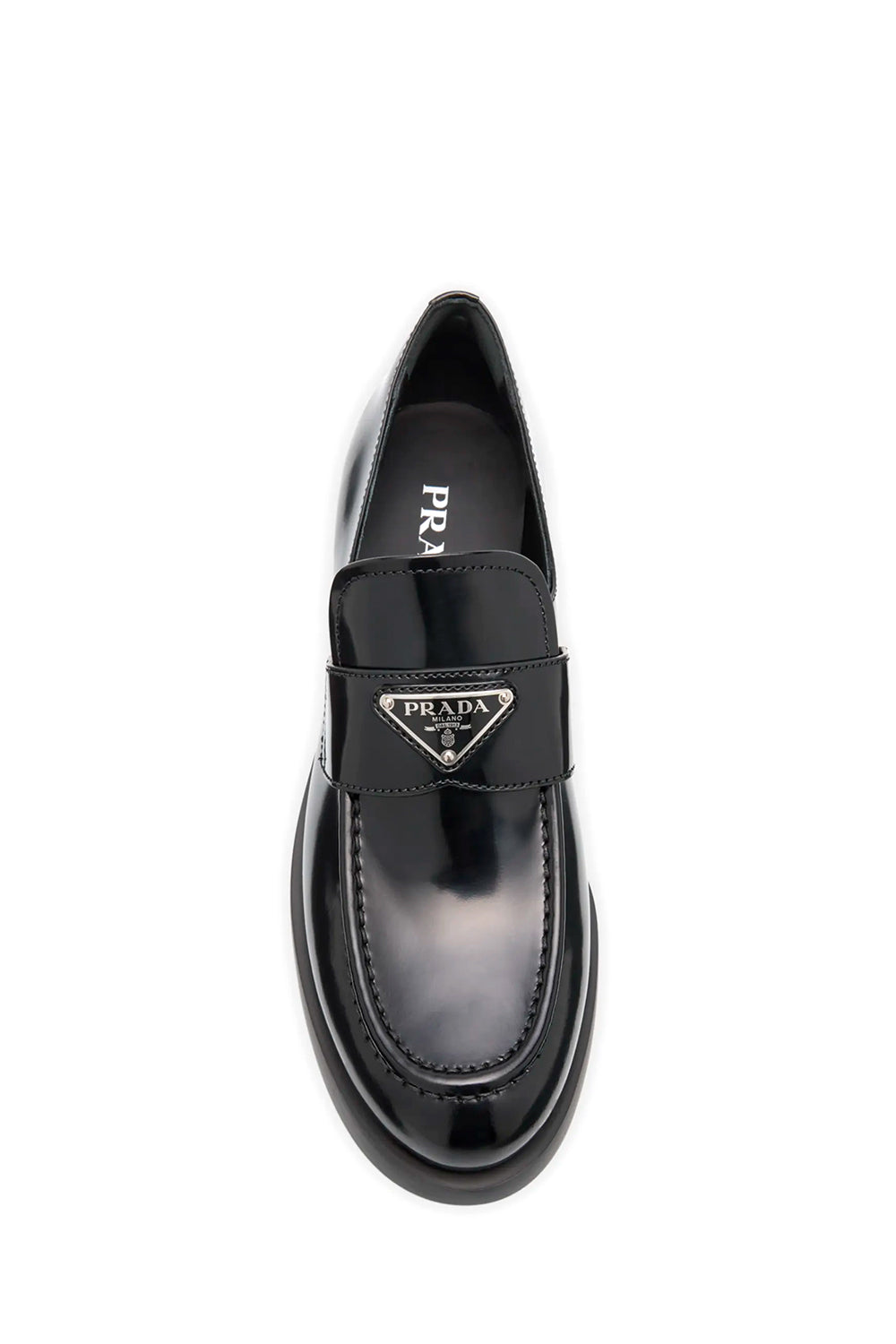 Leather Slip-On Flat Loafers