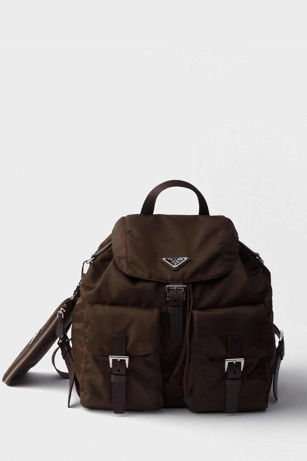 Re-Nylon Medium Backpack With Pouch