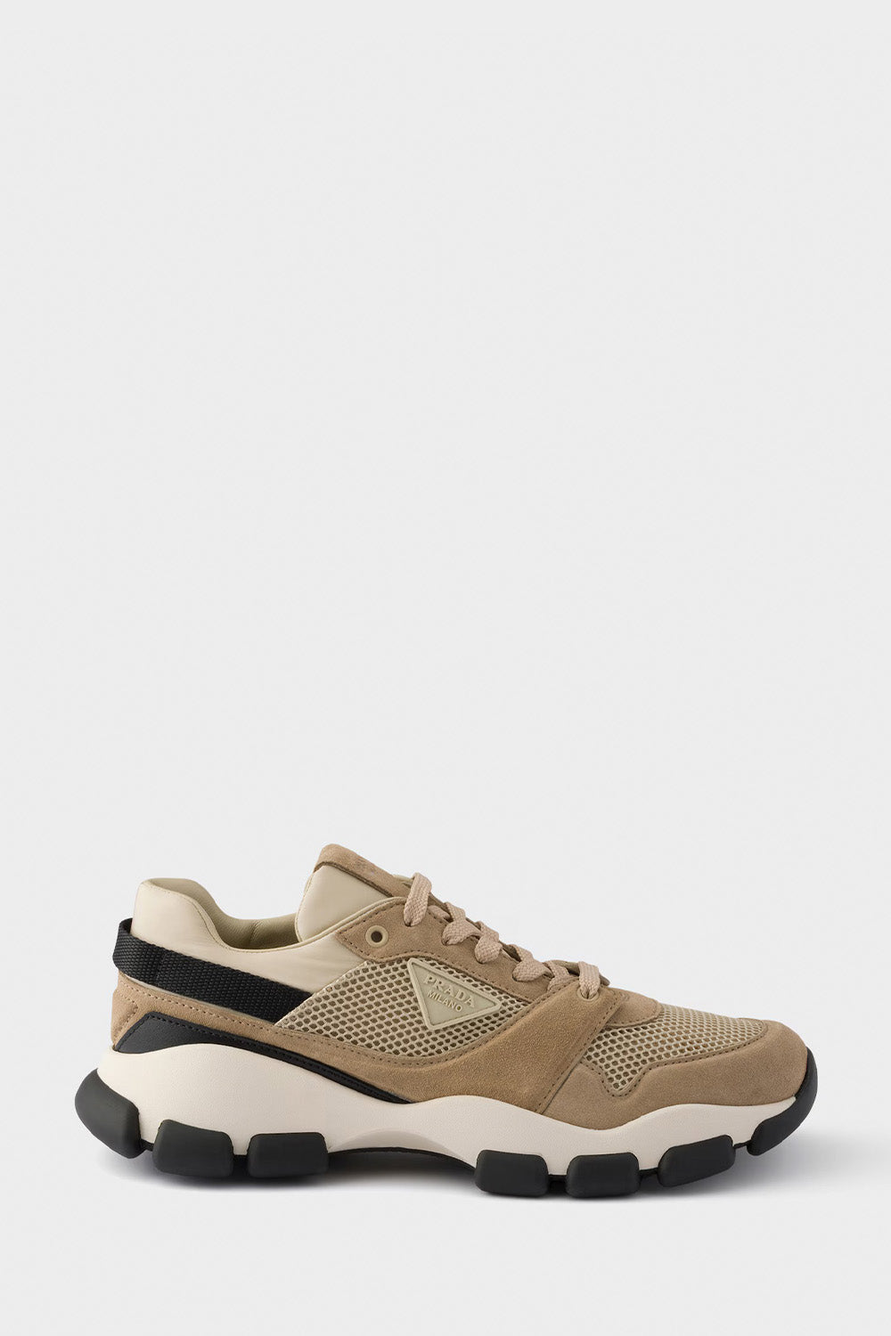 Mesh Fabric And Suede Sneakers
