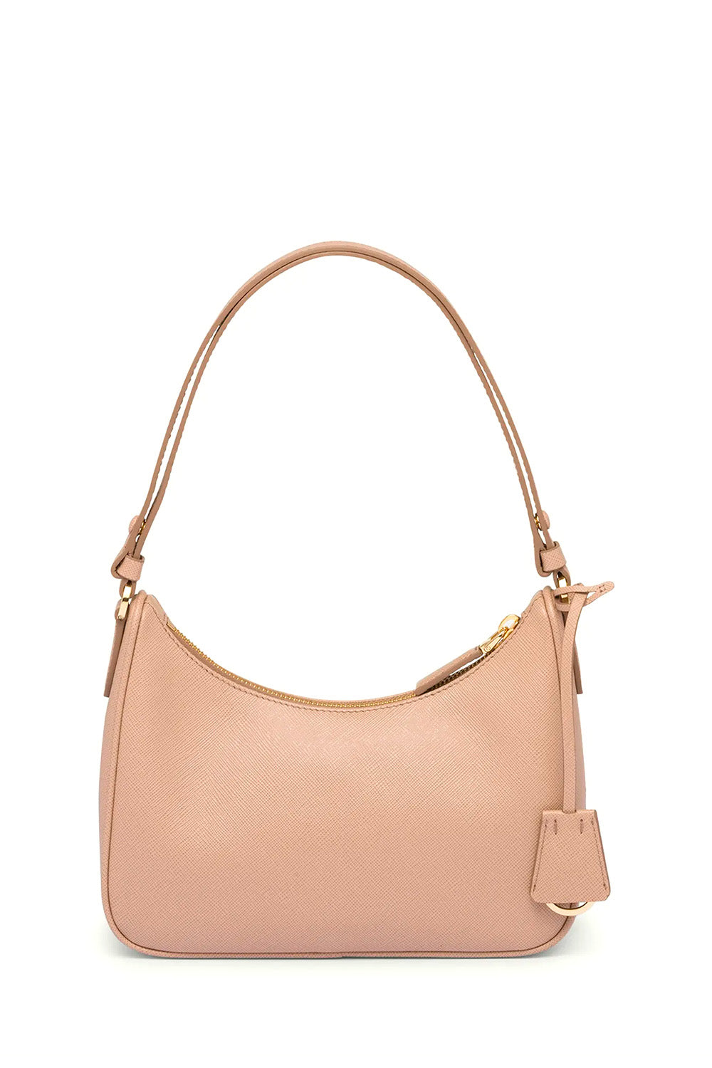 Mini Saffiano Leather Shoulder Bag with Adjustable Strap