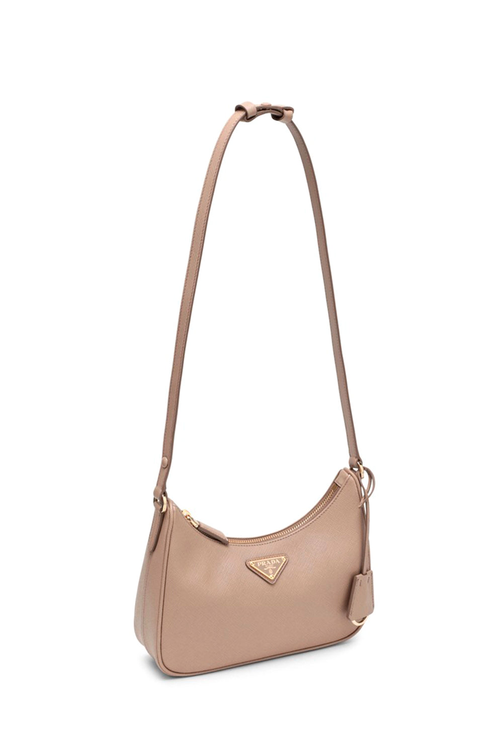 Mini Saffiano Leather Shoulder Bag with Adjustable Strap