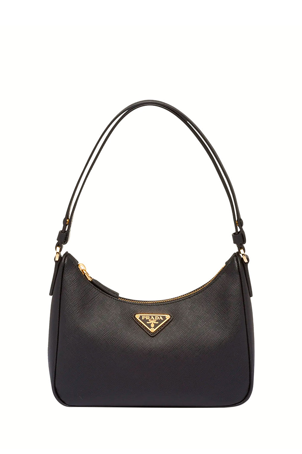 Mini Saffiano Leather Shoulder Bag with Adjustable Strap