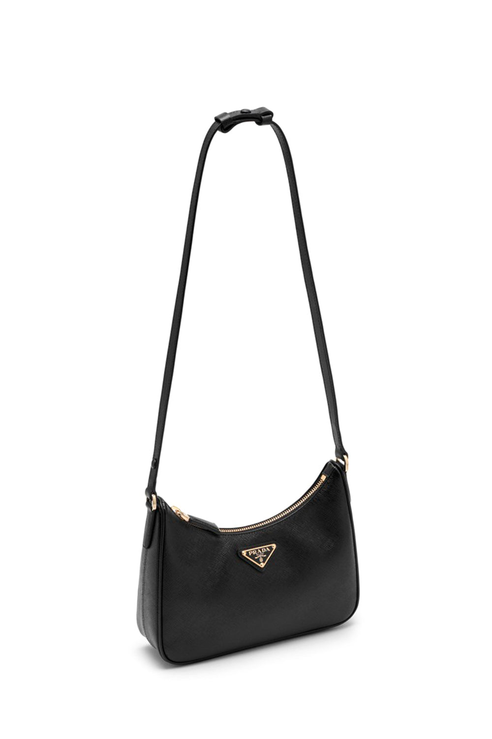 Mini Saffiano Leather Shoulder Bag with Adjustable Strap