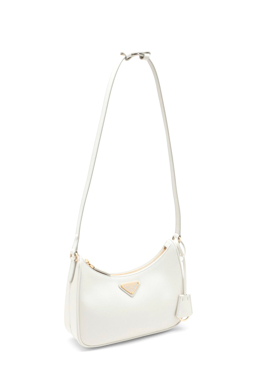 Mini Saffiano Leather Shoulder Bag with Adjustable Strap