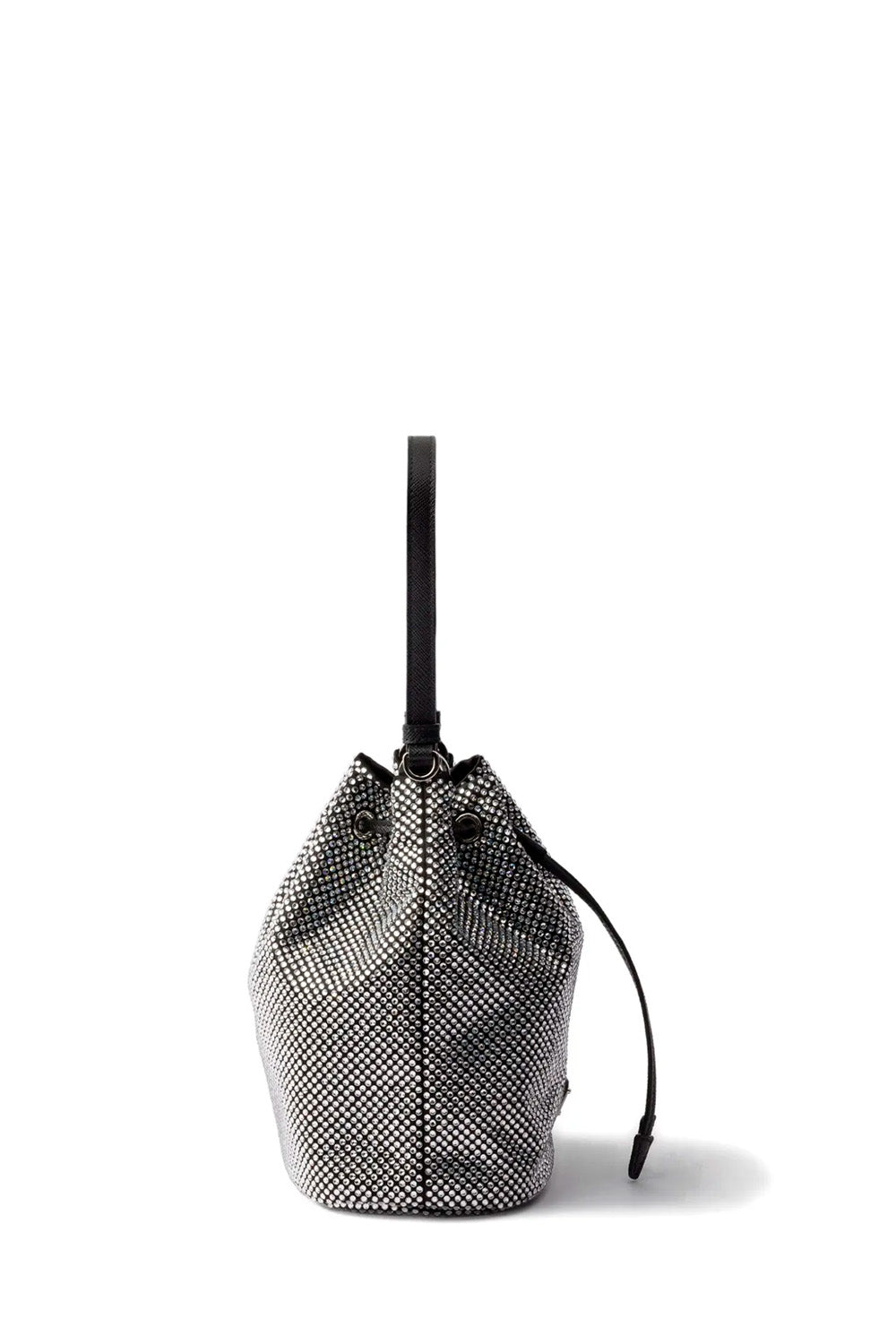 Mini Crystal-Studded Satin Bag