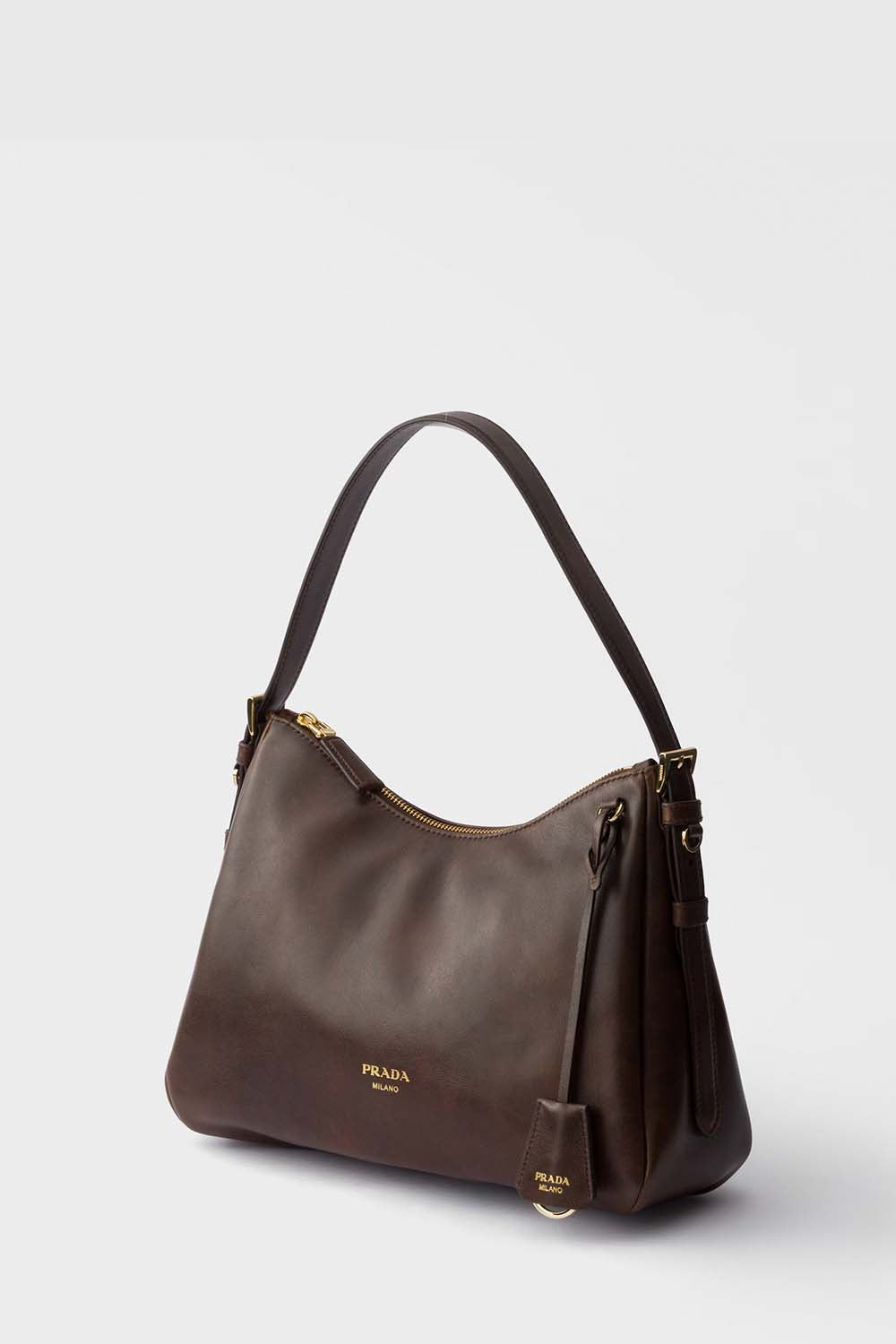 Prada Aimée Medium Leather Shoulder Bag