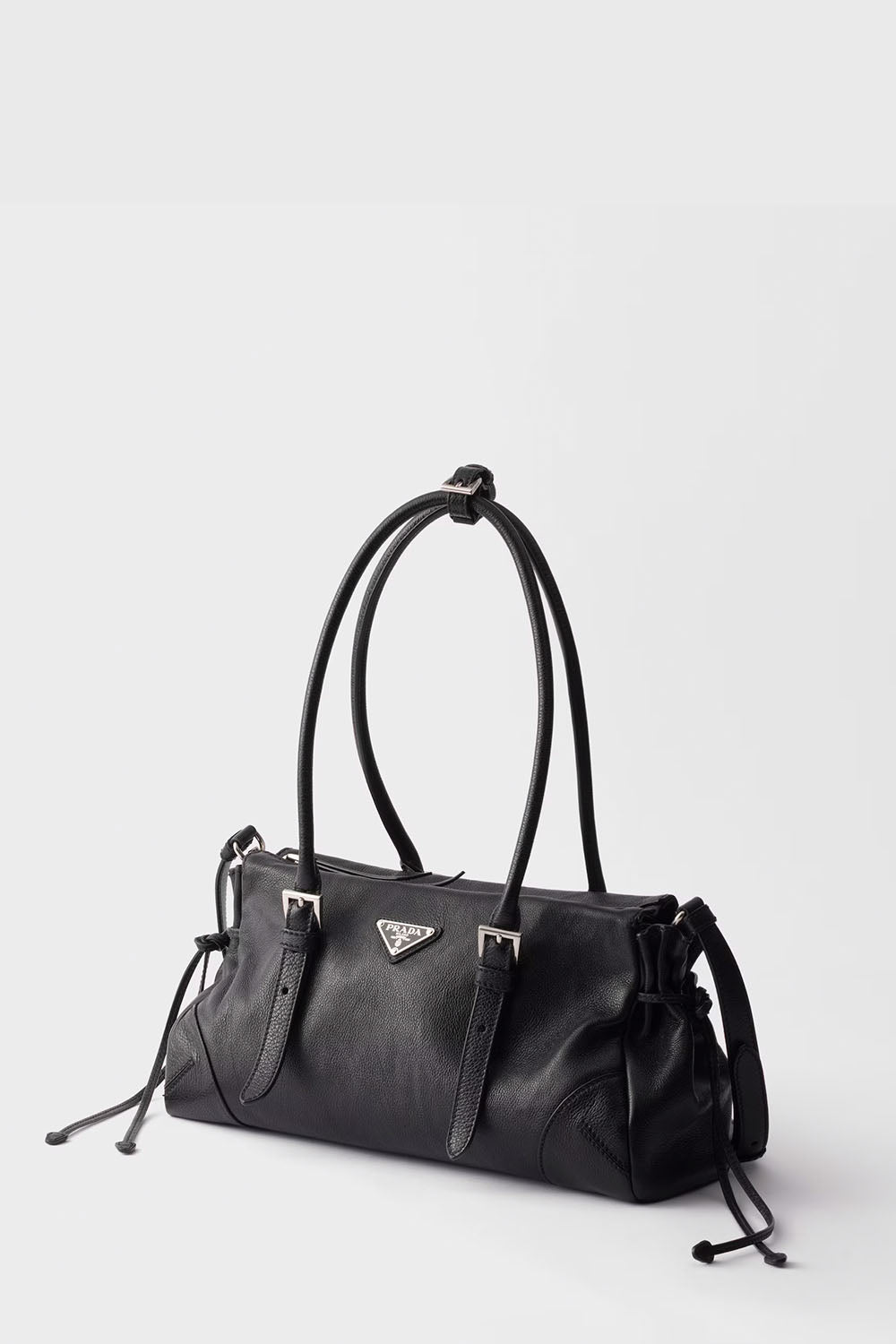 Prada Bonnie Medium Antiqued Leather Tote Bag
