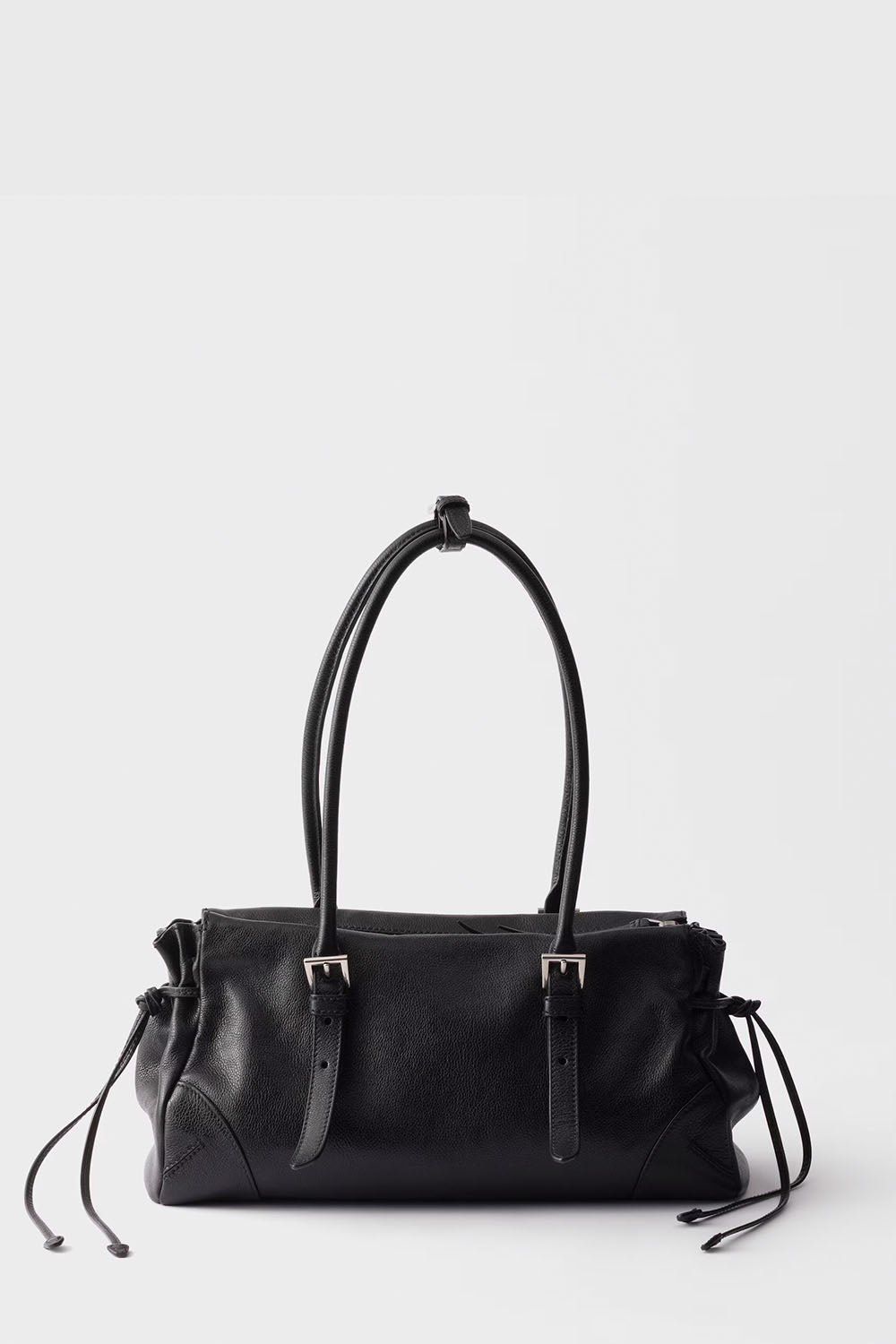 Prada Bonnie Medium Antiqued Leather Tote Bag