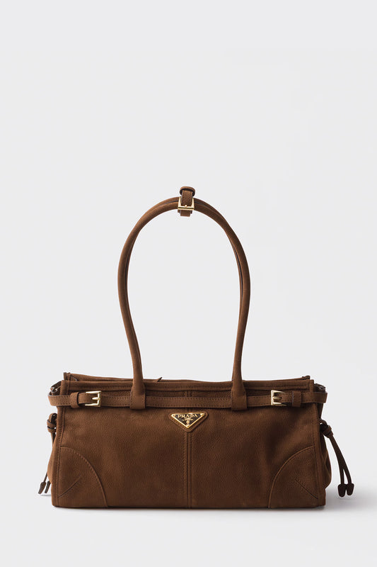 Prada Bonnie Medium Nubuck Leather Handbag