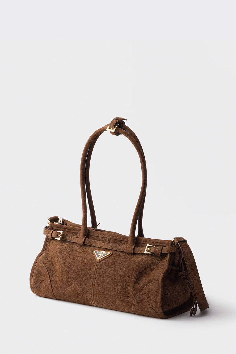 Prada Bonnie Medium Nubuck Leather Handbag