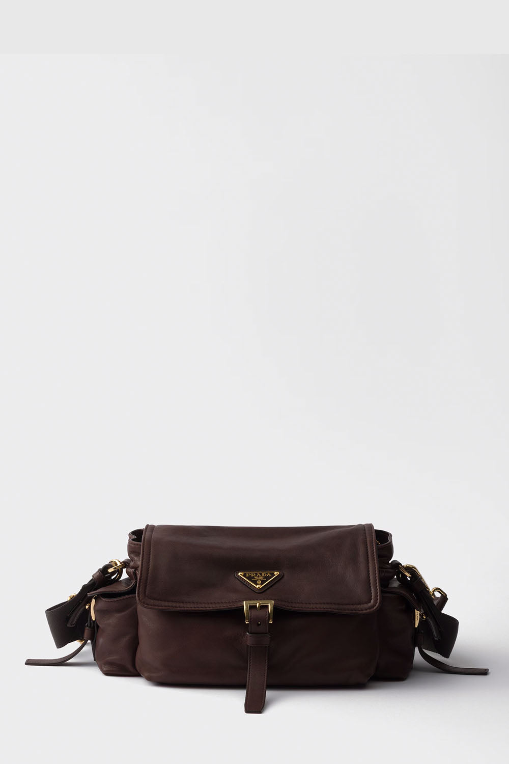 Prada Explore Medium Nappa Leather Shoulder Bag With Flap
