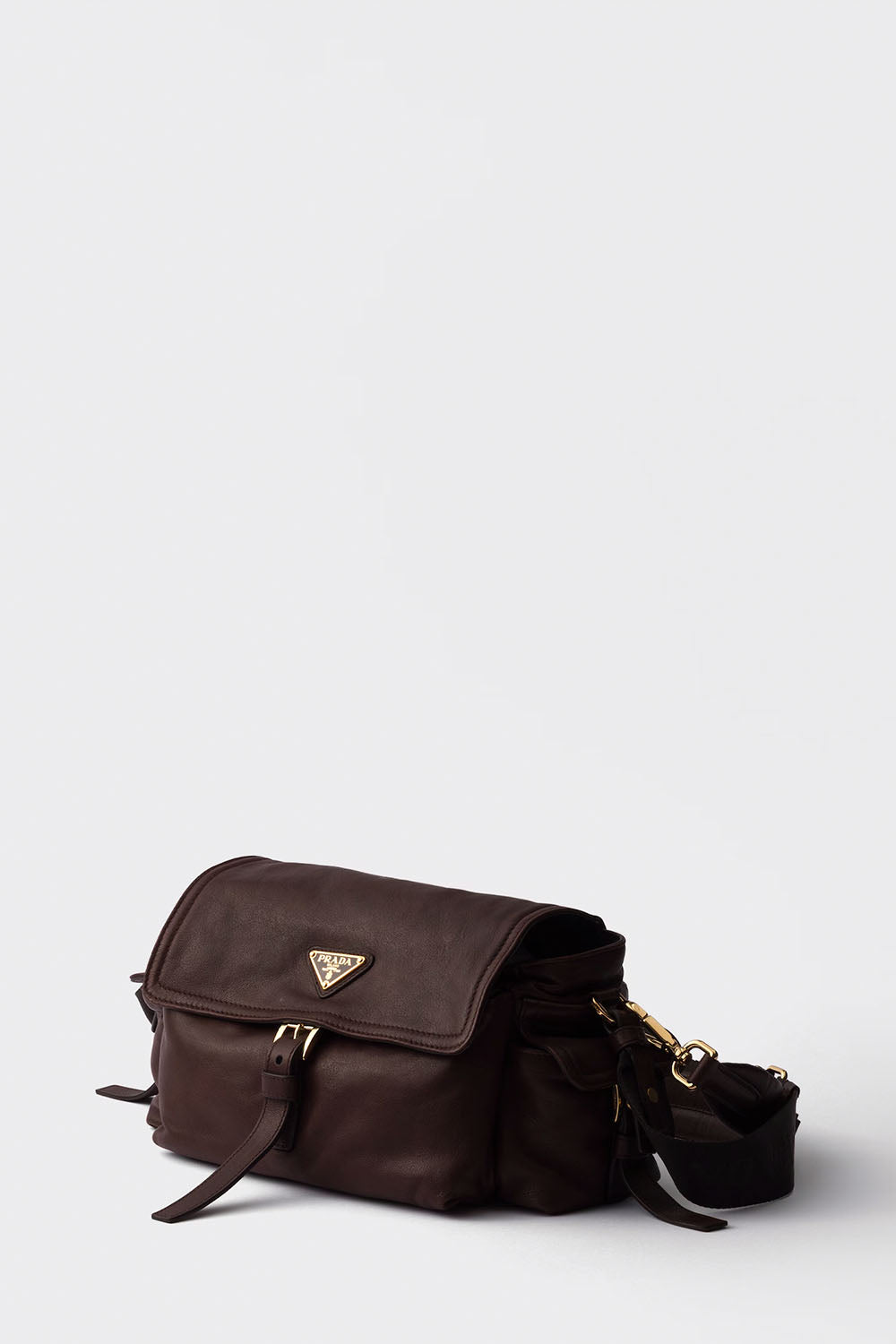 Prada Explore Medium Nappa Leather Shoulder Bag With Flap