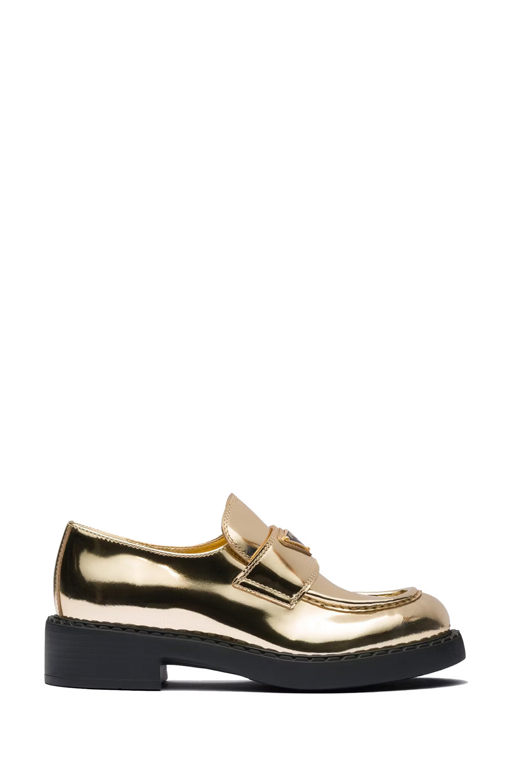 Prada Metallic 50mm Loafers