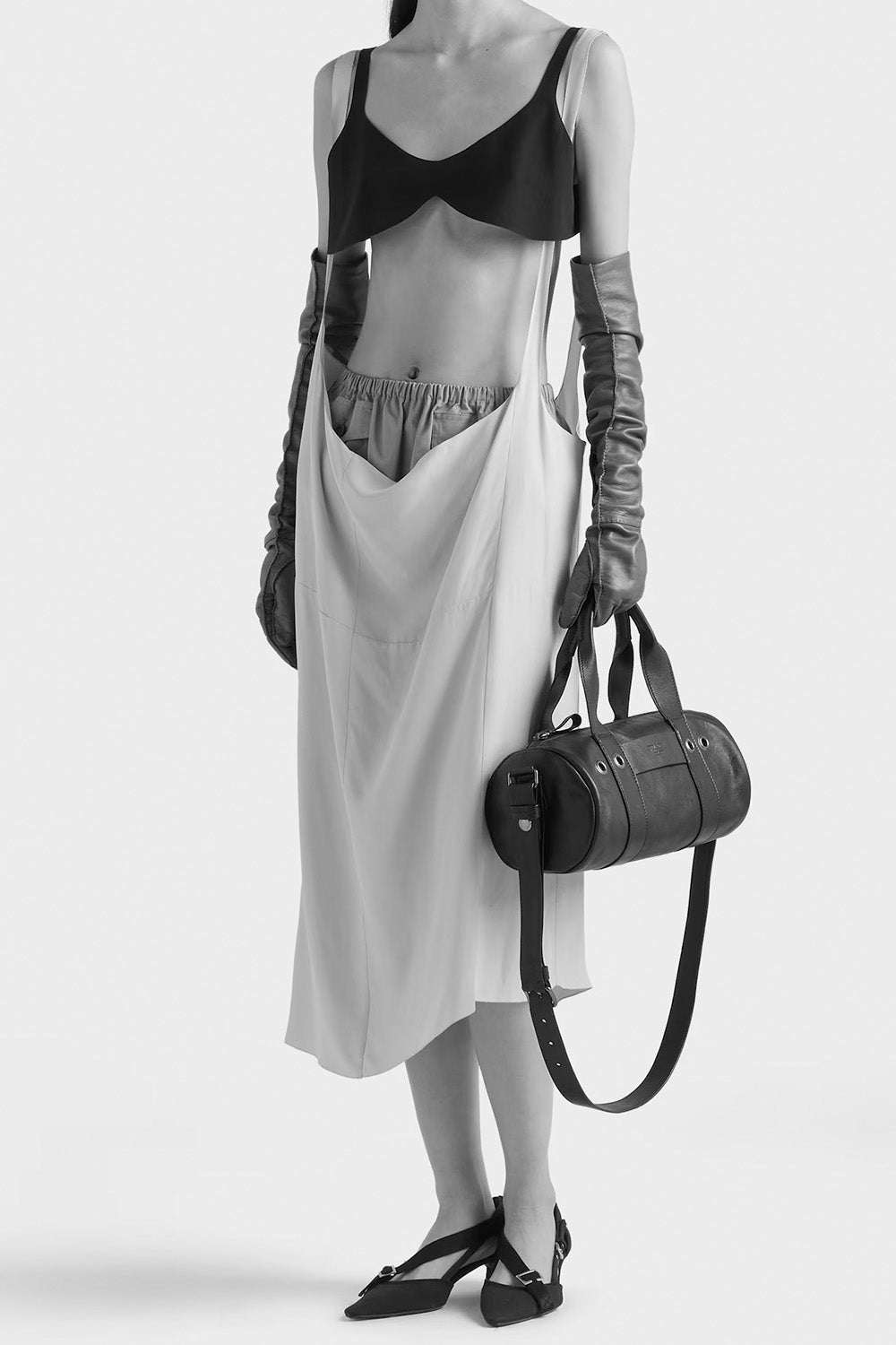 Prada Route Large Leather Top-Handle Bag