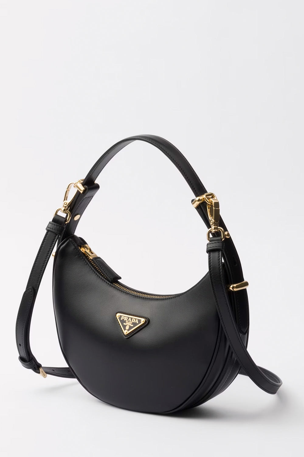 Small Arque Leather Shoulder Bag