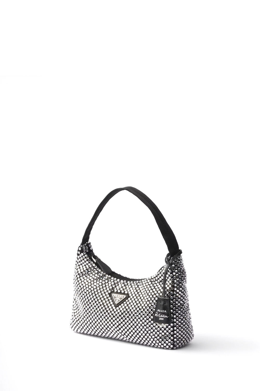 Re-Edition Satin Mini-Bag With Crystals