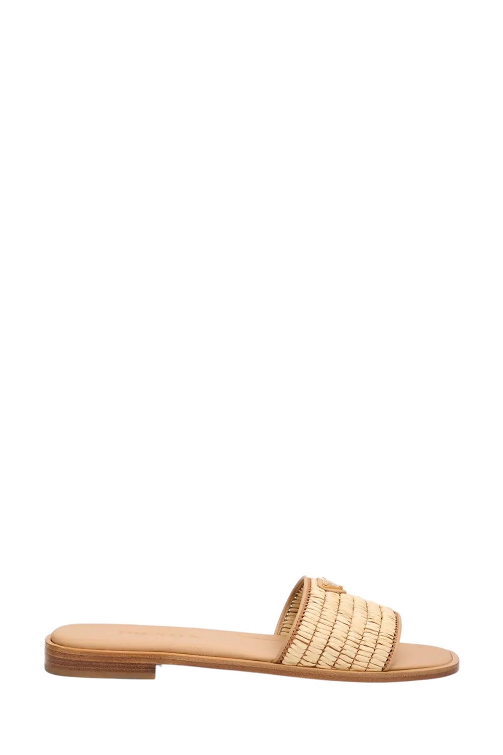 Sandals Slides With Enameled Triangle Logo