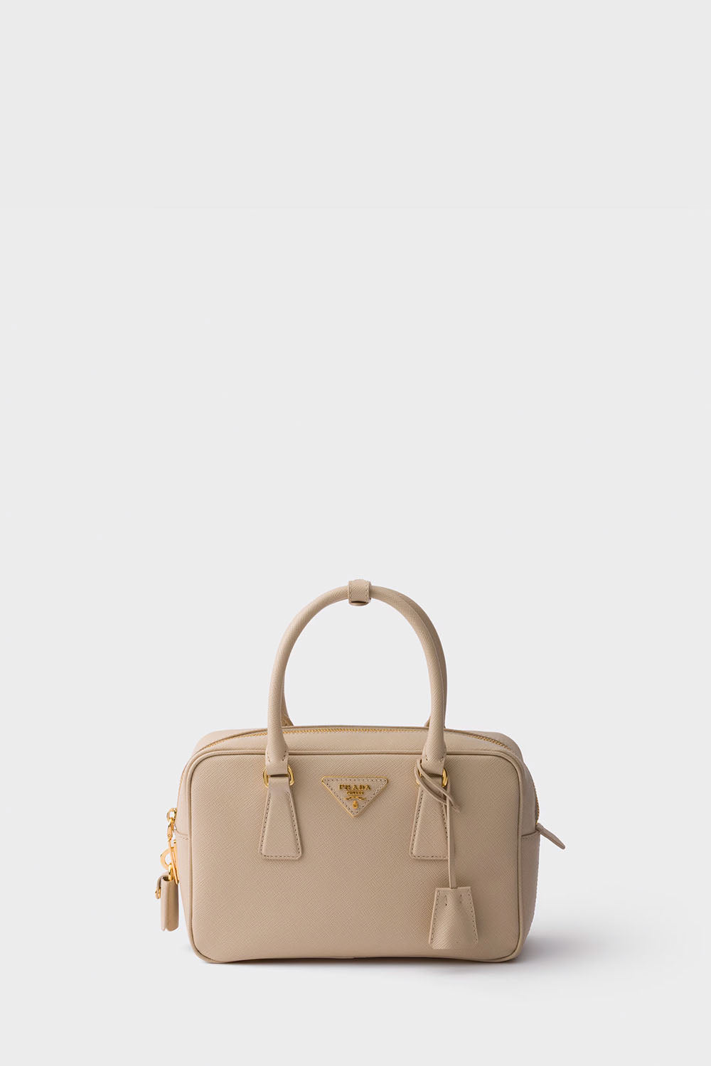 Small Saffiano Leather Top-Handle Bag