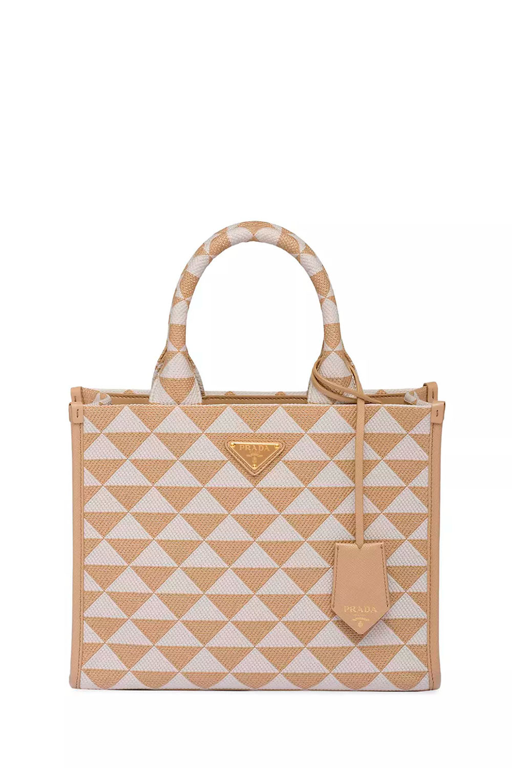 Small Jacquard Triangle Handbag