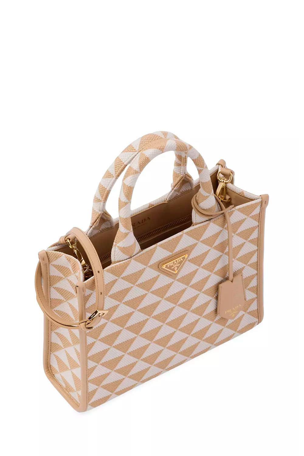 Small Jacquard Triangle Handbag