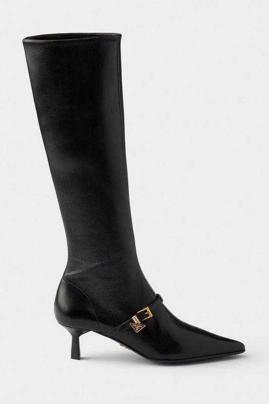 Stretch Nappa Leather Boots