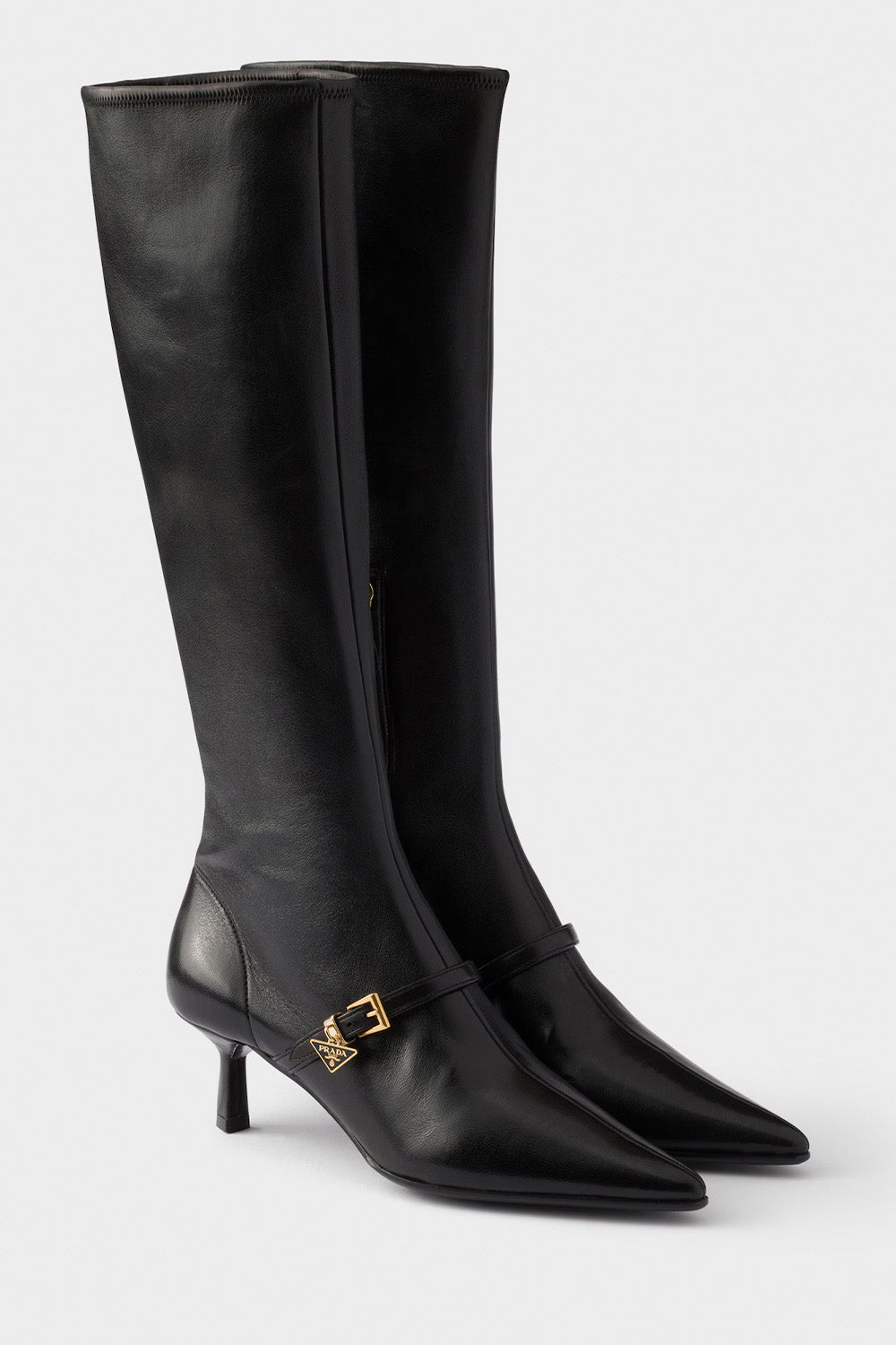 Stretch Nappa Leather Boots