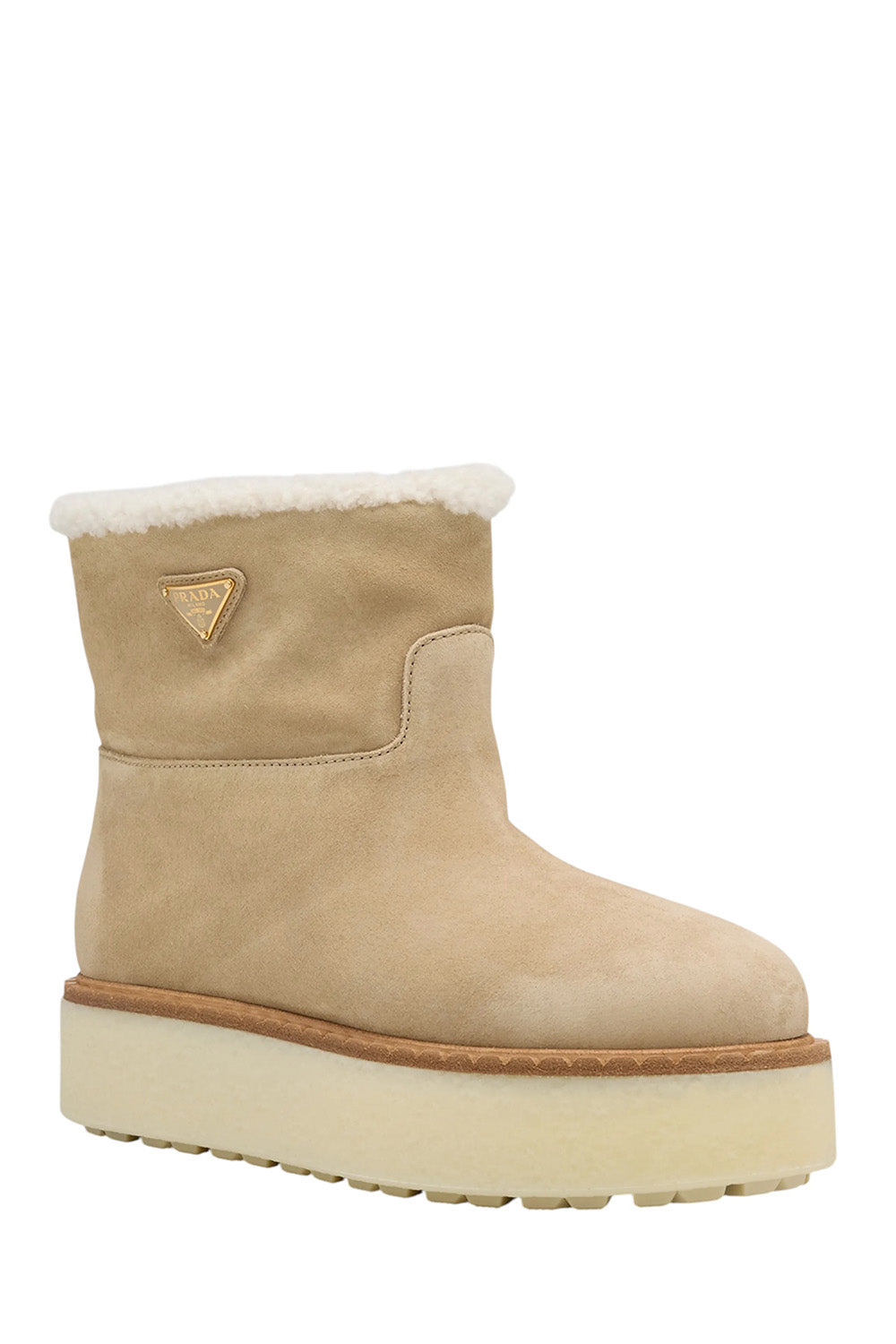 Suede Shearling Cozy Platform Booties