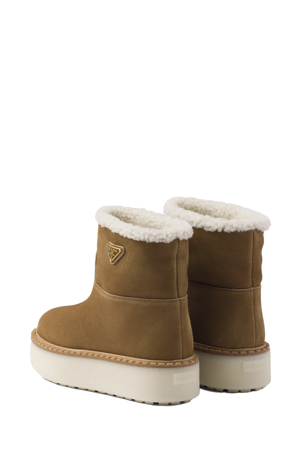 Suede Shearling Cozy Platform Booties