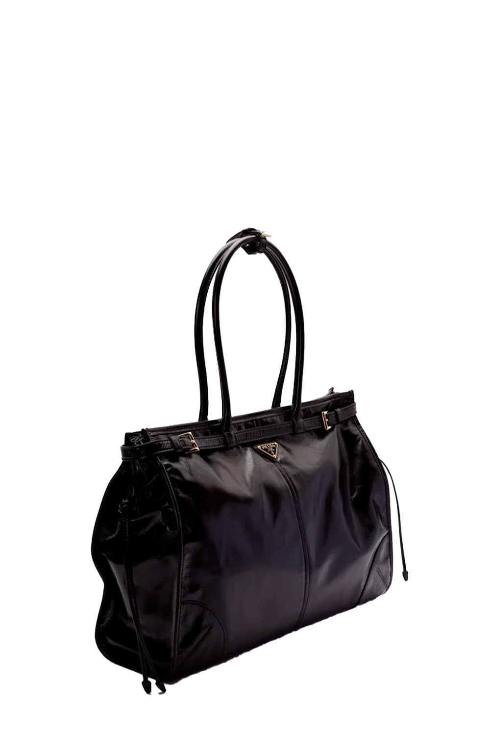 Women's Black Large Leather Tote