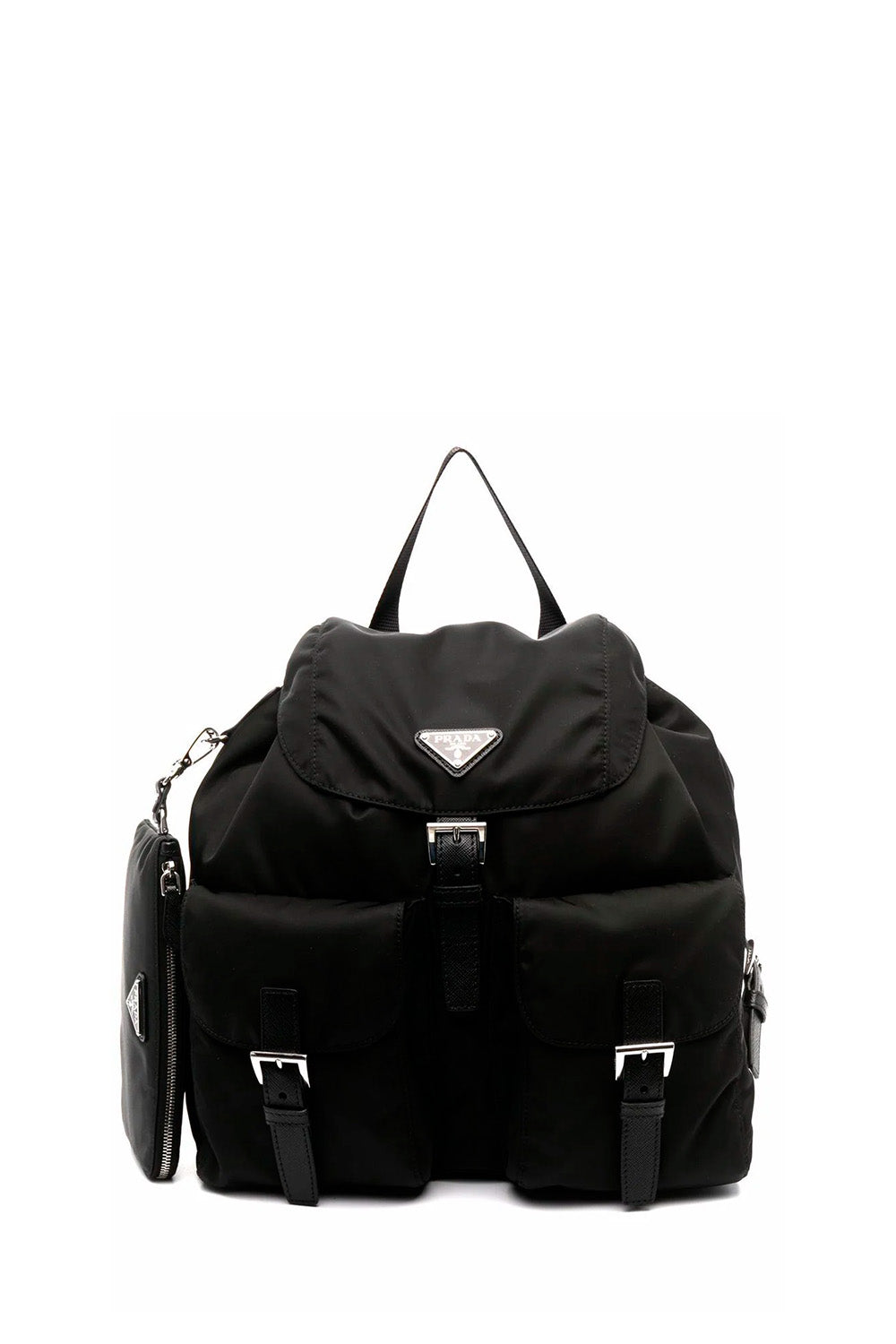 Re-Nylon Medium Backpack With Pouch