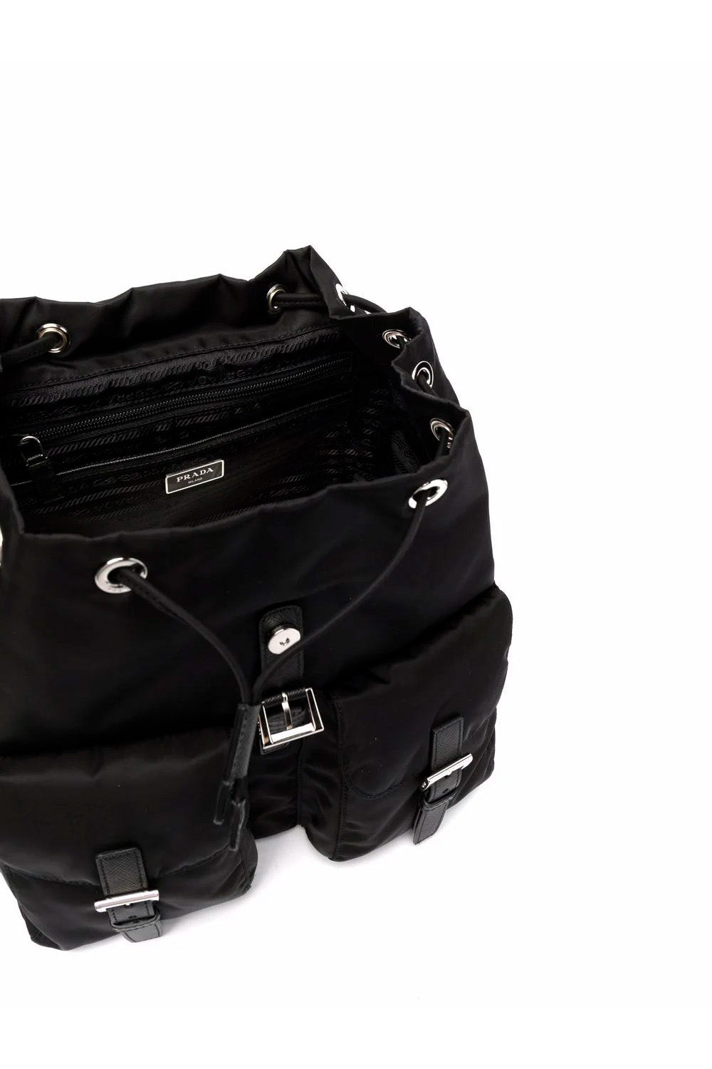 Re-Nylon Medium Backpack With Pouch