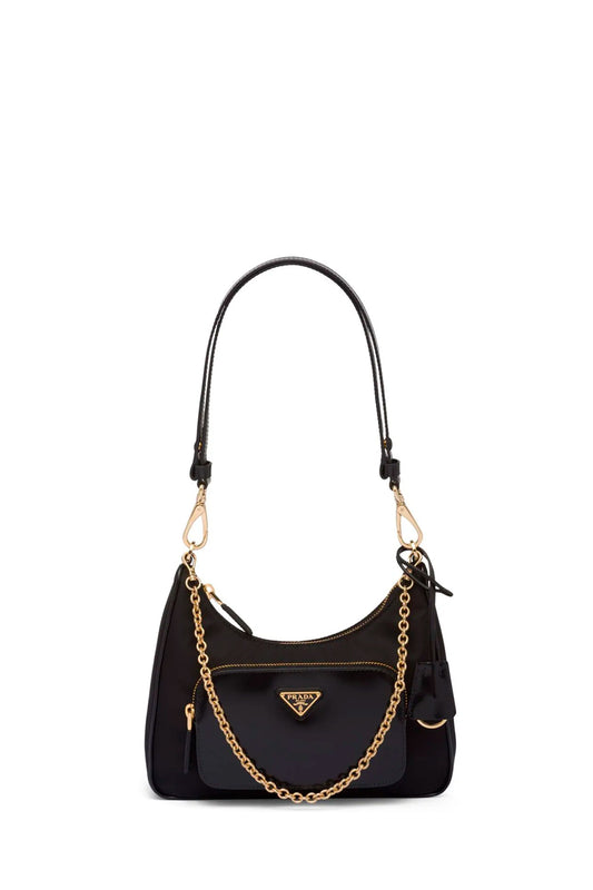 Shoulder Bag With Triangular Logo