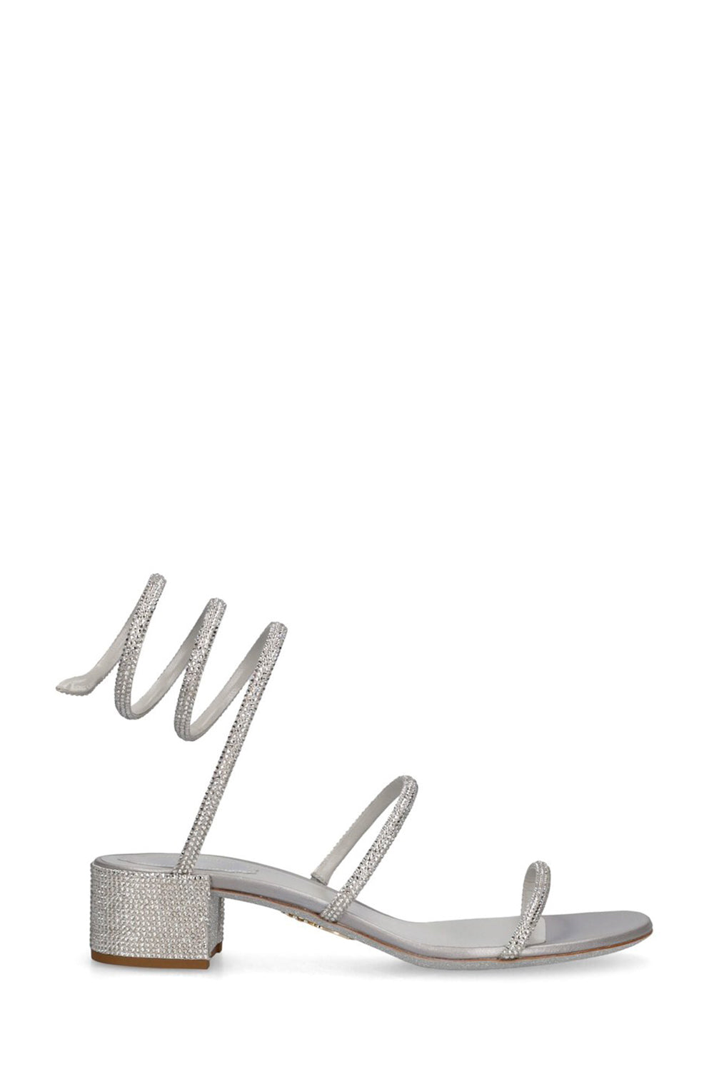 35mm Embellished Satin Sandals - Size 36