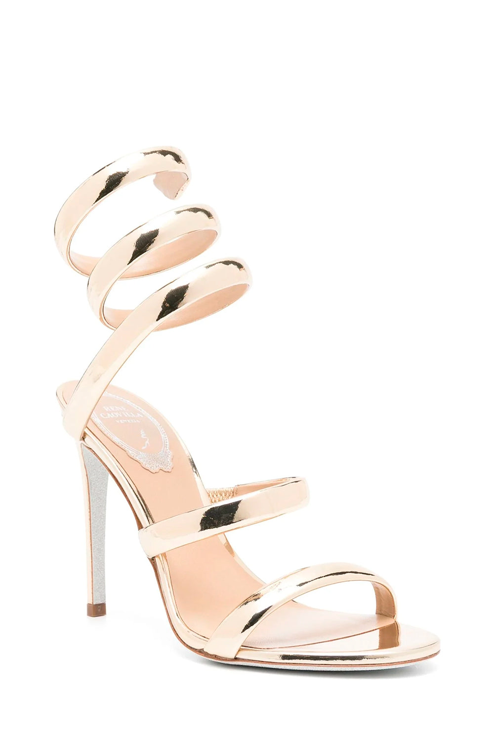 Cleo Mirrored Gold Sandal 105