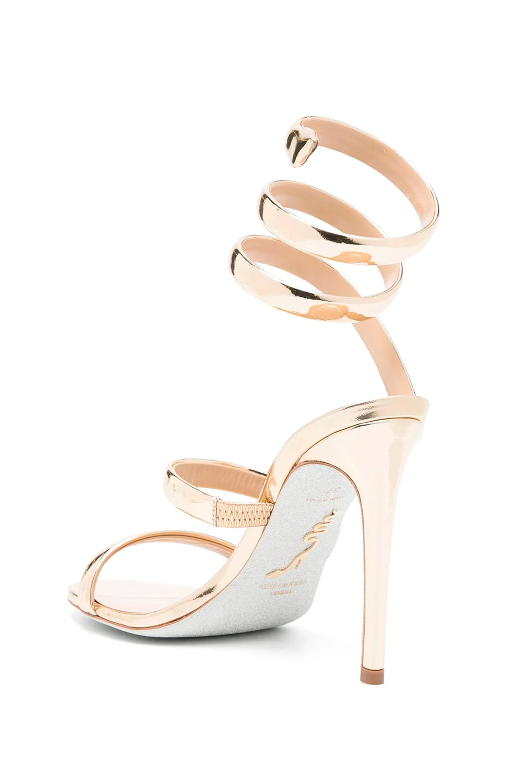 Cleo Mirrored Gold Sandal 105