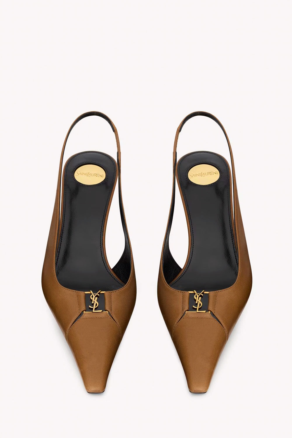Babylone Breteuil Slingback Pumps In Smooth Leather