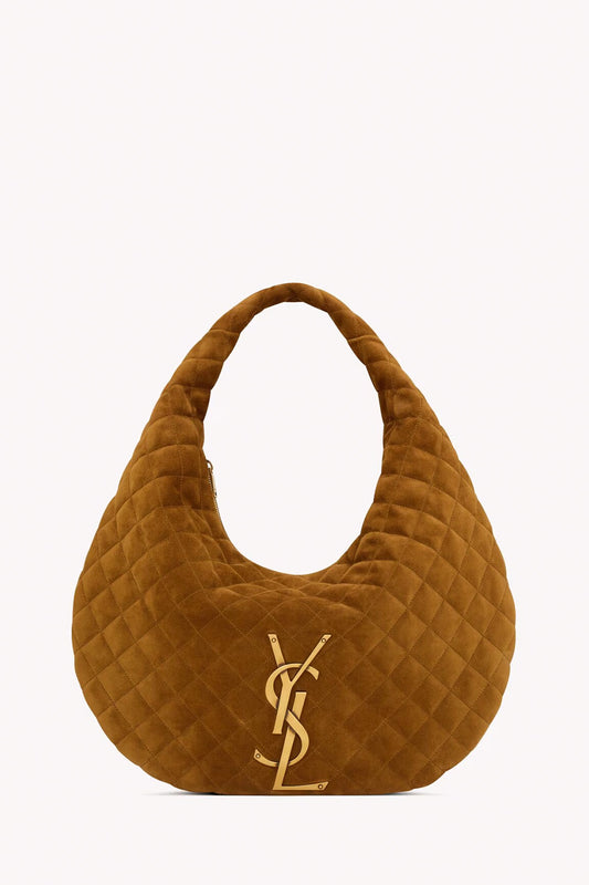 Icare Hobo In Quilted Suede